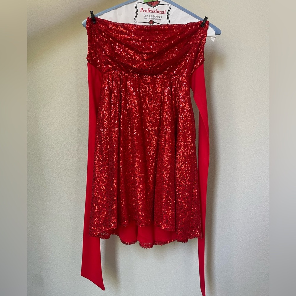 Red Sequin Dress